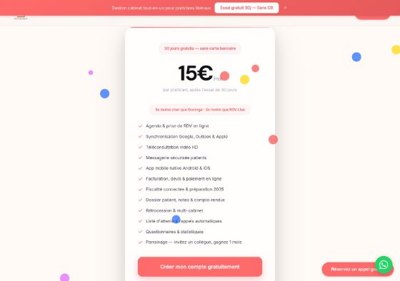 Miniature de la page tarif de HouseMed relevée le 5 juillet 2026